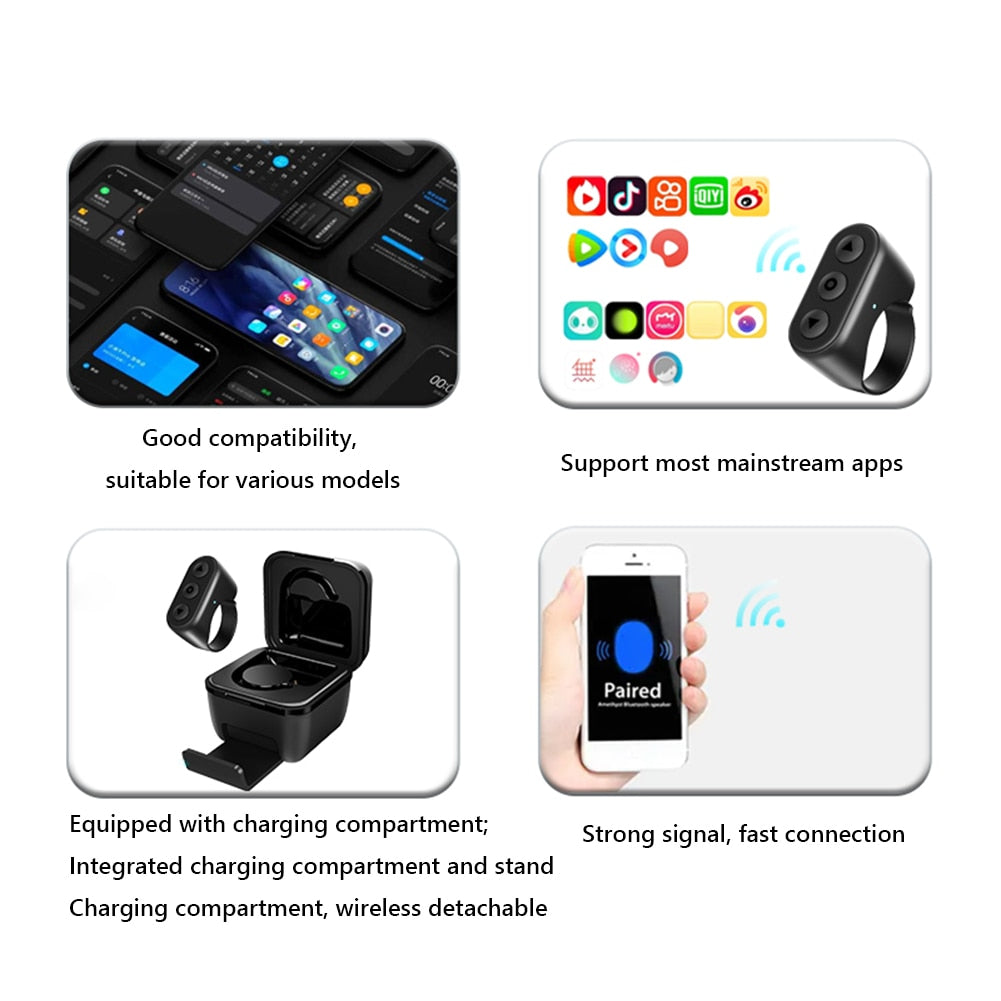 Bluetooth Ring Remote Control für Tik-Tok