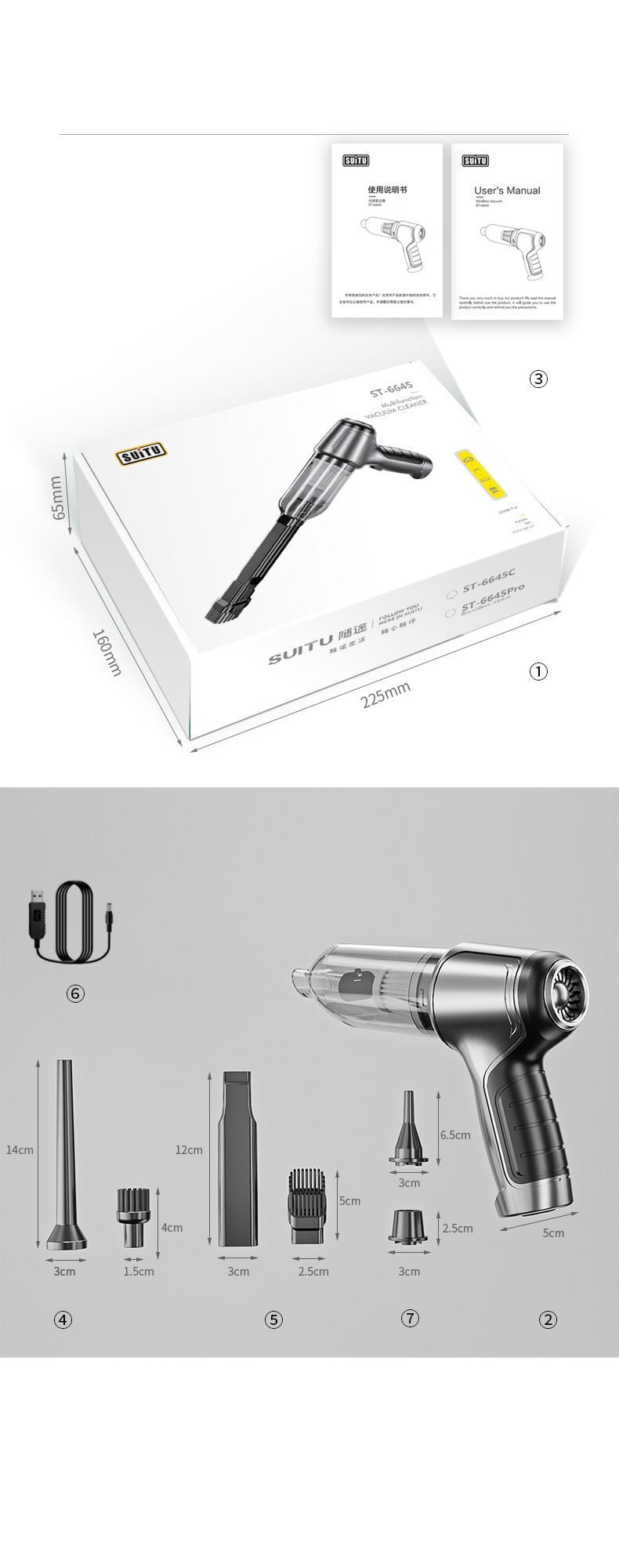 Vakuum Staubsauger Pro 3in1