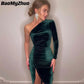 Abendkleid Einarmig Langarm