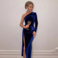 Abendkleid Einarmig Langarm